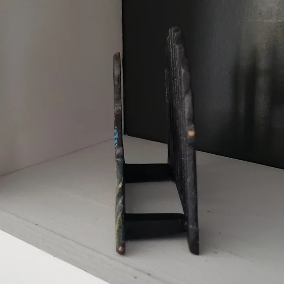 Vintage Cast Iron Metal Fa  hicket Fence Duck/Geese Napkin Holder Letter Holder - Picture 3 of 5